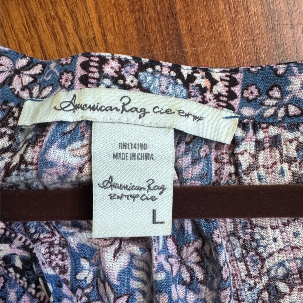 American Rag Multicolor Patterned Top - Picture 2 of 4